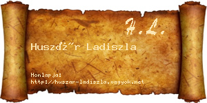 Huszár Ladiszla névjegykártya